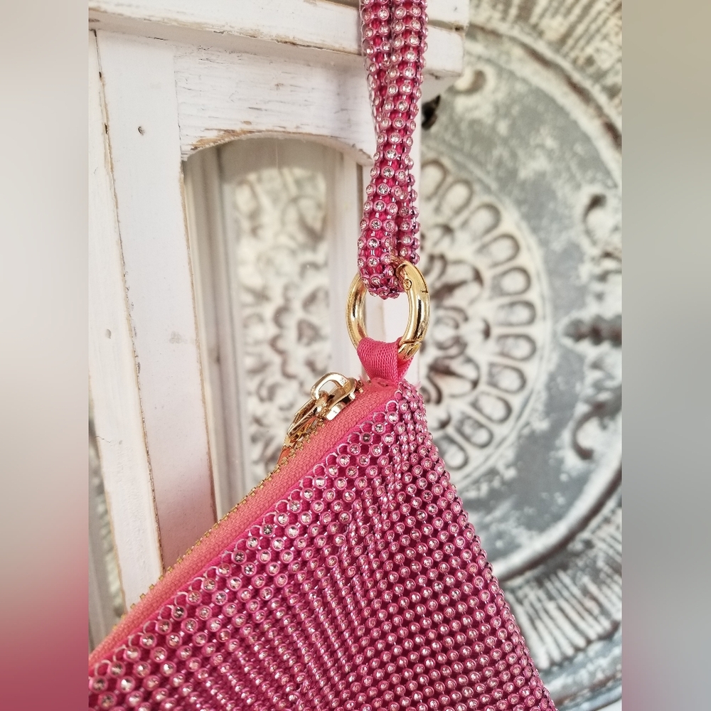 Always Shine Pink Crystal Rhinestone Bag - Picture 5 of 7